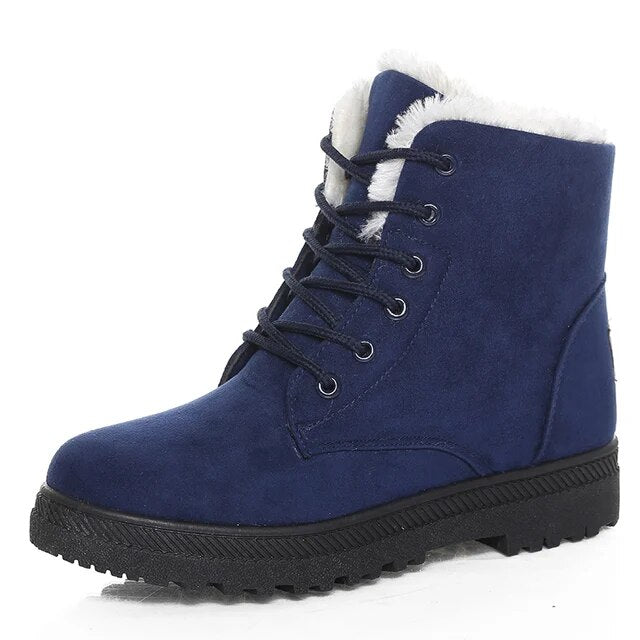 EB | Stylische gefütterte Stiefeletten für Damen – Bequem & Warm für den Winter
