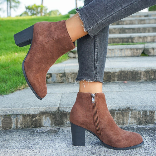 EB | Wildleder Stiefeletten für Frauen – Schick & Bequem