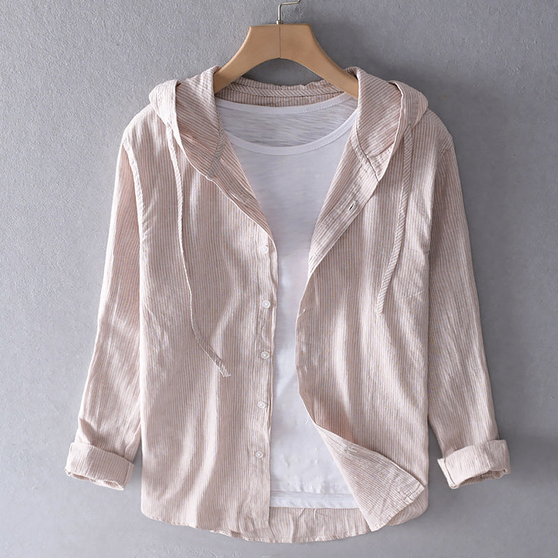 EB | Damen Langarm Leinenhemd