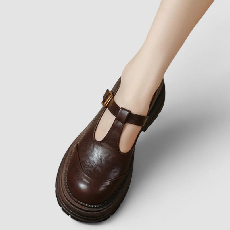 T-Bar Schuhe | Bequem | Robust | Mary Jane Schuhe | Damen Slipper EB