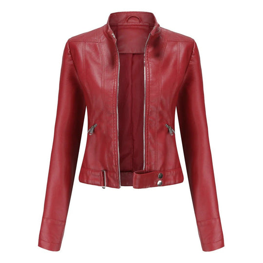 EB | Kurze Bikerjacke für Frauen - Langarm