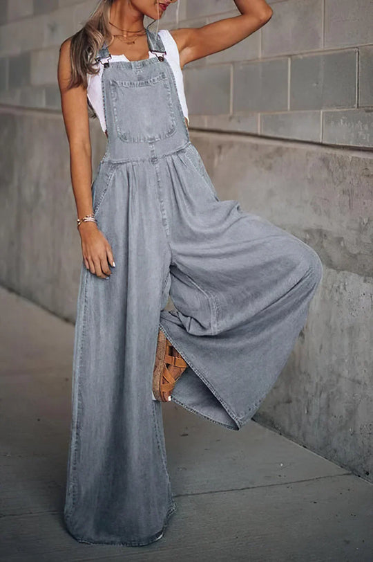 EB | Armelloser Trendiger Denim-Overall für Damen