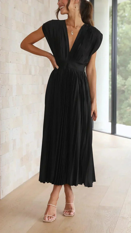 EB | Ärmelloses, Plissiertes Midikleid