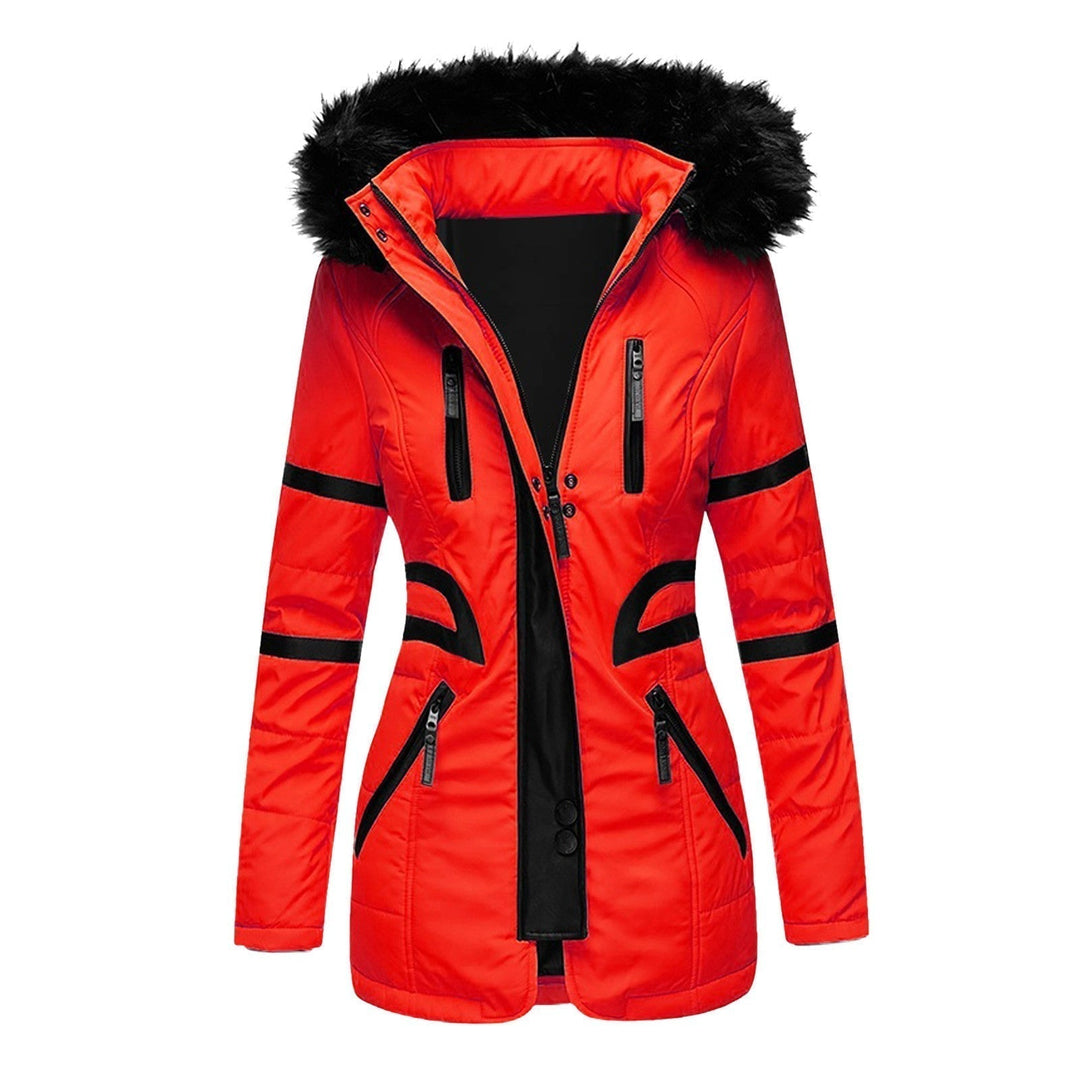 EB | Damen-Wintermantel mit Kapuze und Wolle