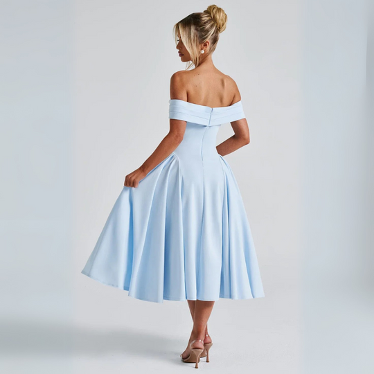 EB | Midi-Kleid Elegant Blau