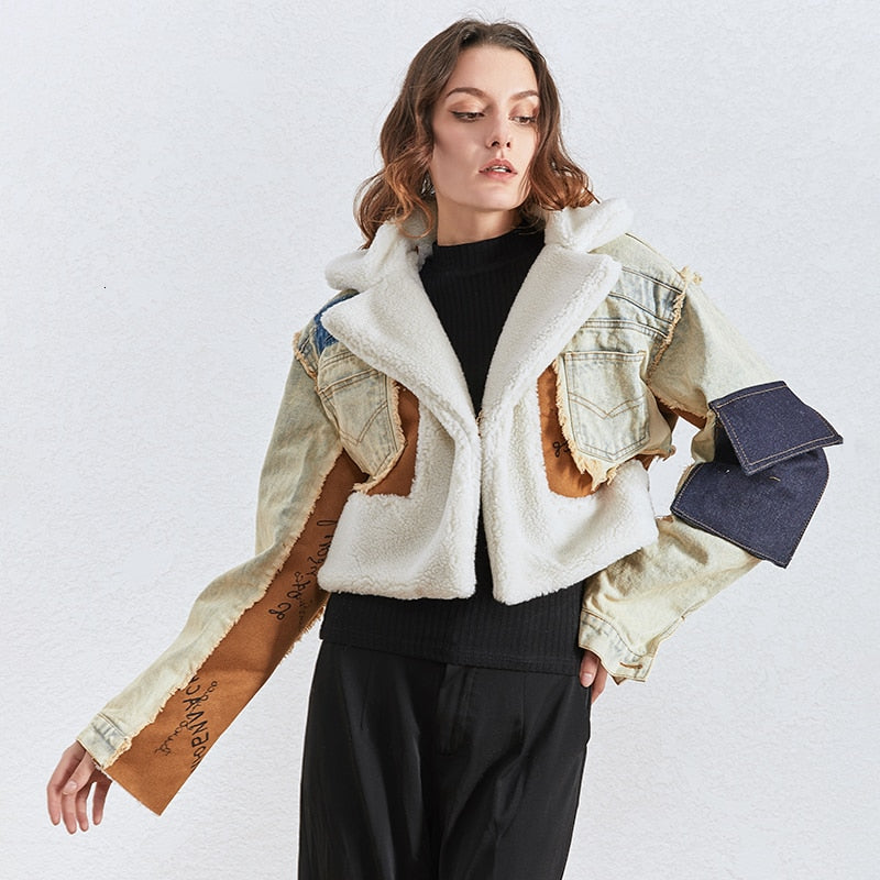 EB | Got Caught Denim Crop Jacke