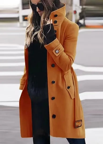 EB | Lange wasserdichte Trenchcoat für Frauen