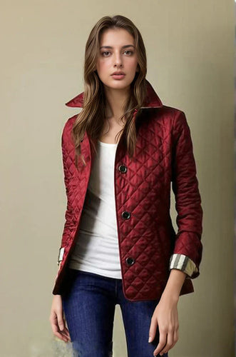 EB | Gesteppte Jacke - Bauernstil mit Knopfverschluss