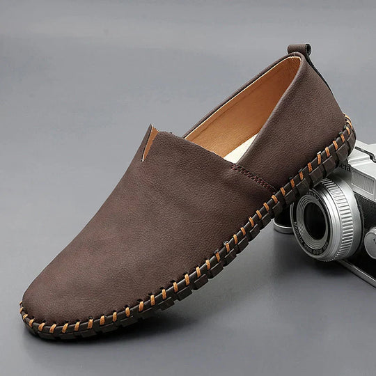 Stichdetail-Lederloafers EB EB
