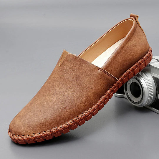Stichdetail-Lederloafers EB EB