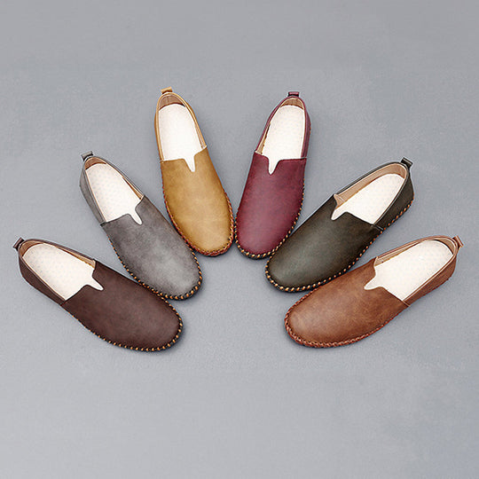 Stichdetail-Lederloafers EB EB