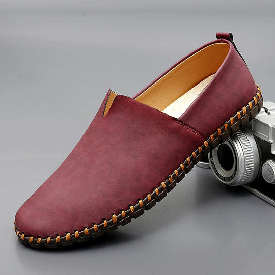 Stichdetail-Lederloafers EB EB