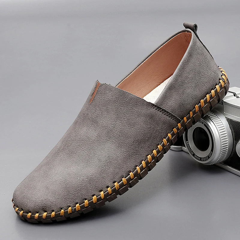 Stichdetail-Lederloafers EB EB