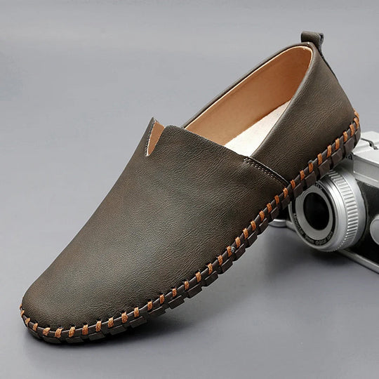 Stichdetail-Lederloafers EB EB