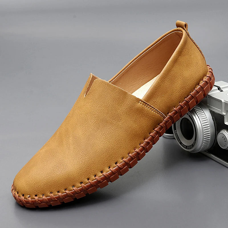 Stichdetail-Lederloafers EB EB