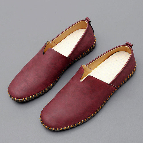 Stichdetail-Lederloafers EB EB