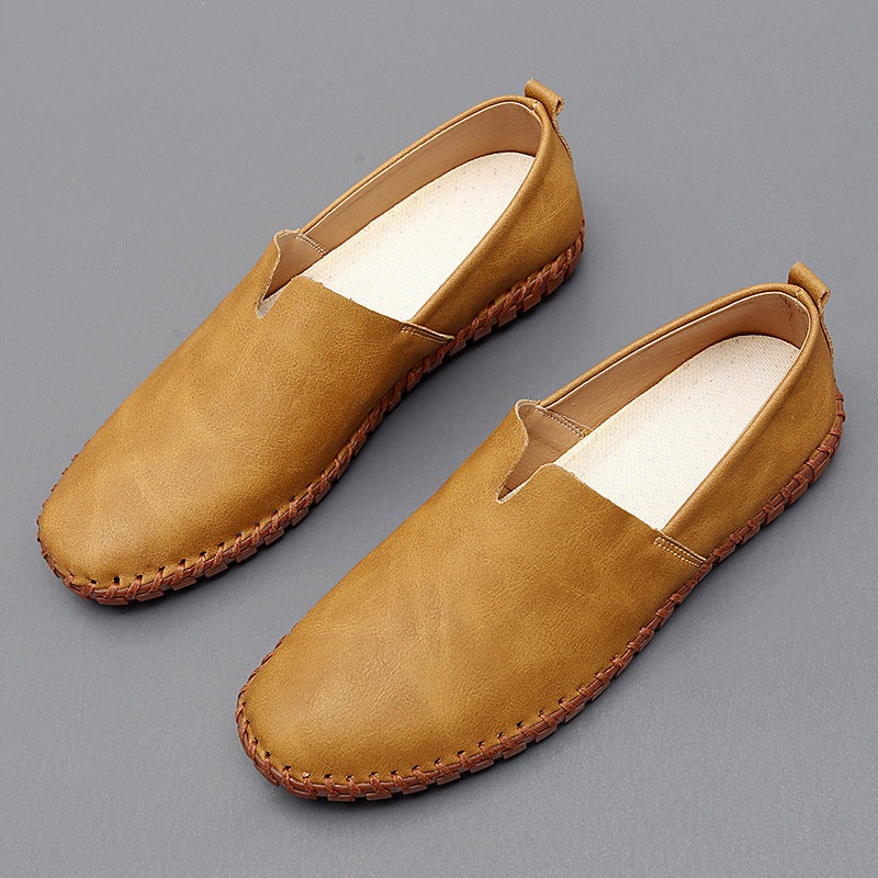Stichdetail-Lederloafers EB EB