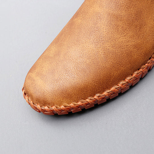 Stichdetail-Lederloafers EB EB