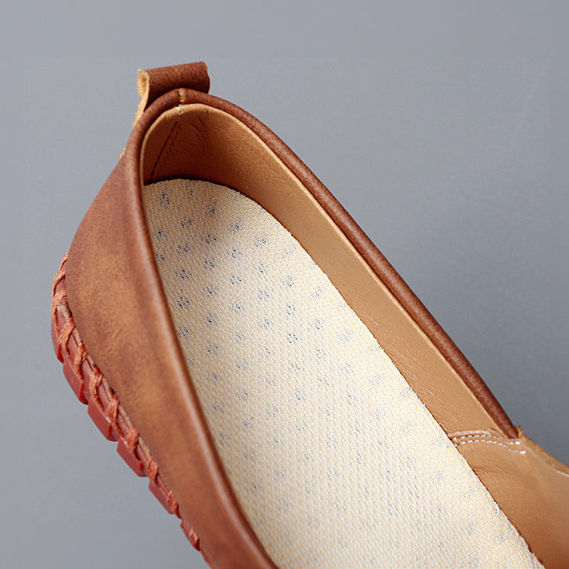 Stichdetail-Lederloafers EB EB