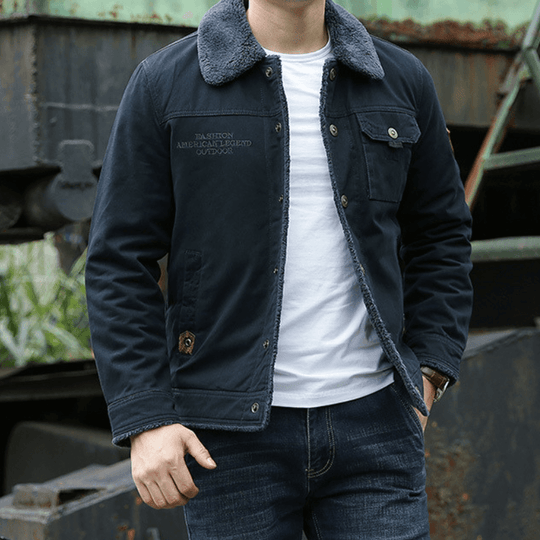EB | Lange Winterjacke Herren Gepolstert und Bequem