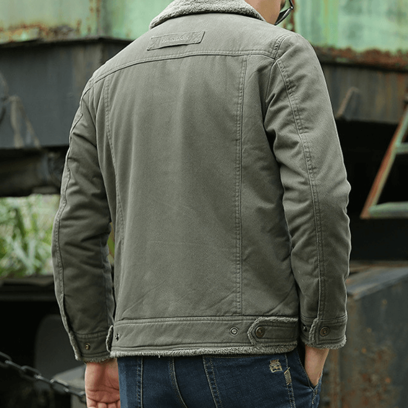 EB | Lange Winterjacke Herren Gepolstert und Bequem
