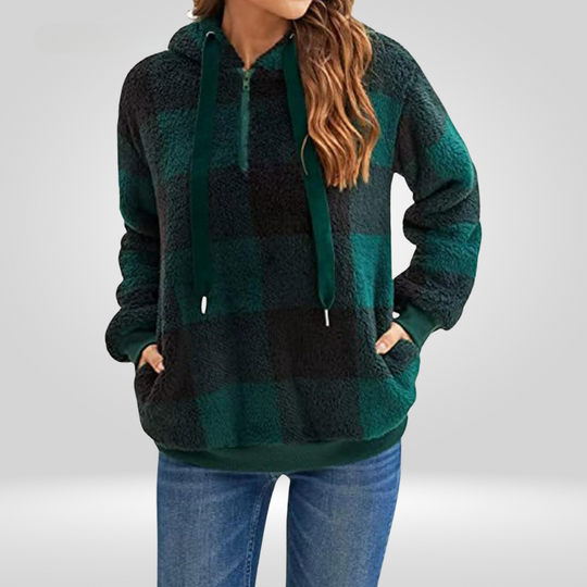 EB | Kariertes Kapuzenpullover