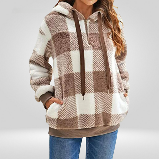EB | Kariertes Kapuzenpullover