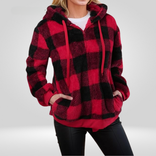 EB | Kariertes Kapuzenpullover