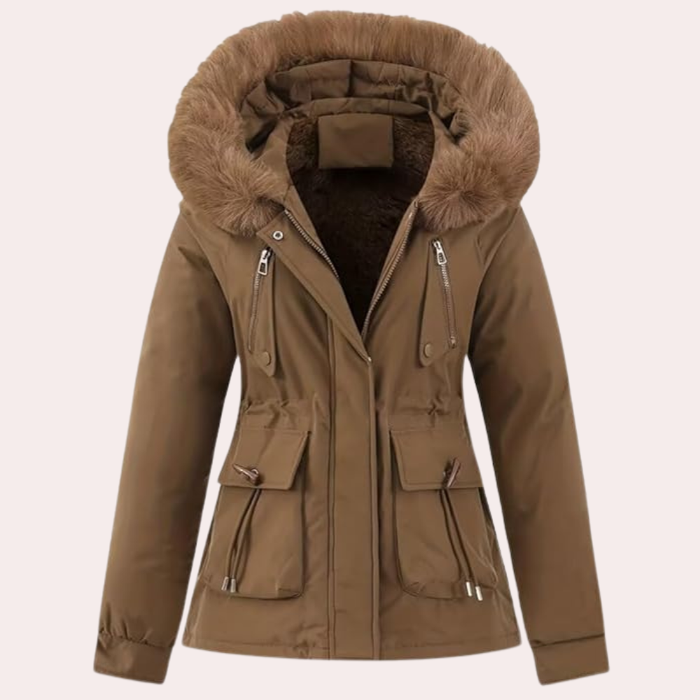 EB | Damen Winterjacke mit Kapuze und Warmfutter