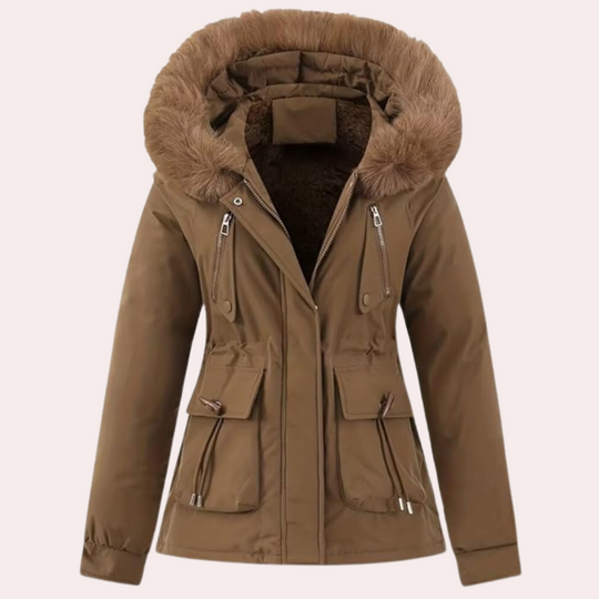 EB | Damen Winterjacke mit Kapuze und Warmfutter