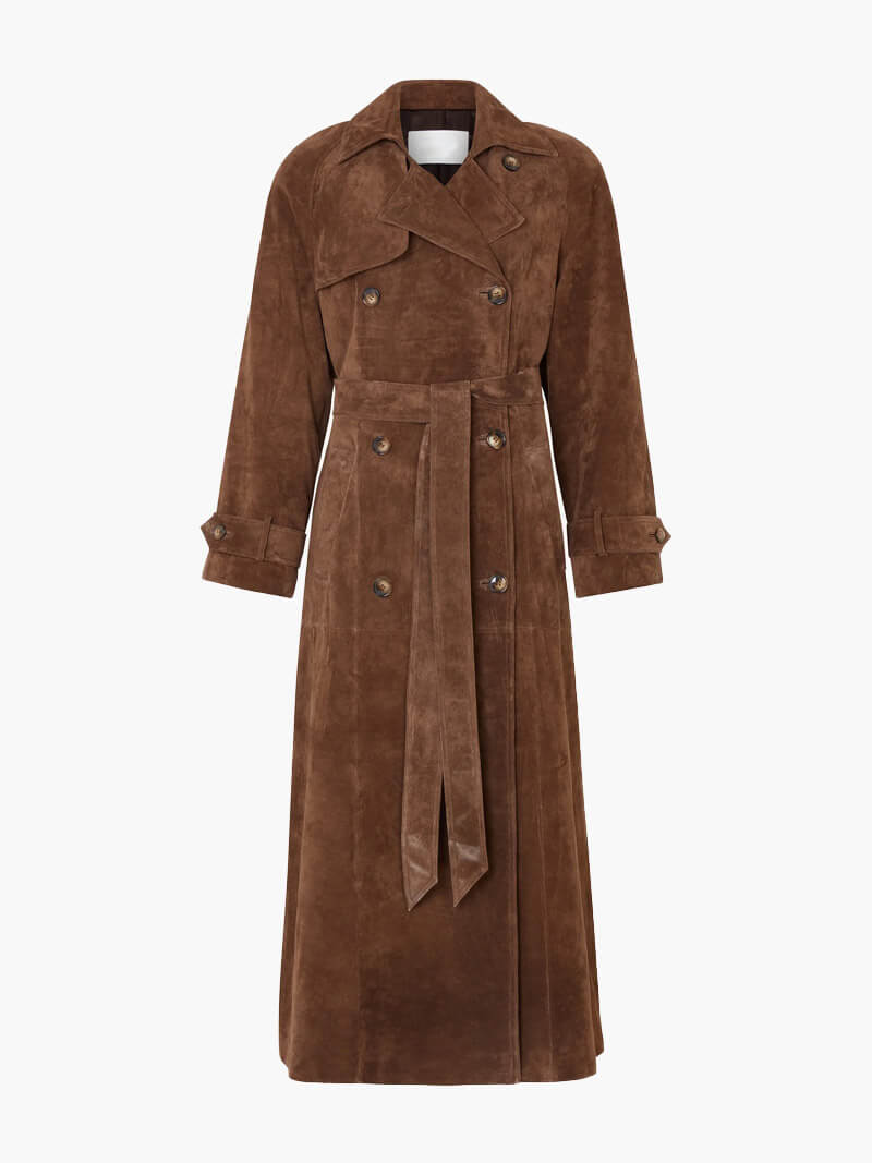 EB | Wildleder-Trenchcoat