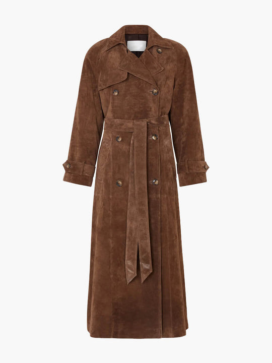EB | Wildleder-Trenchcoat