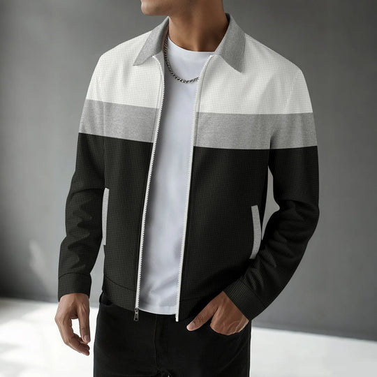 EB | Herren Cardigan mit Waffelmuster