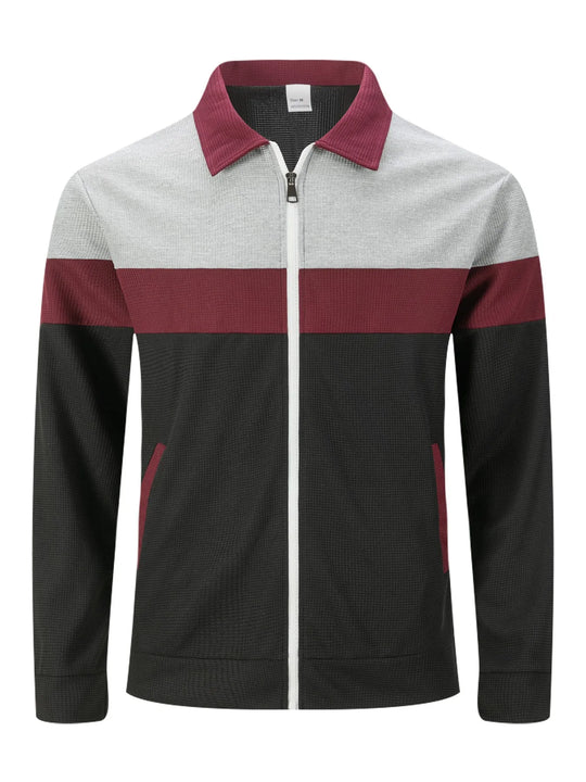 EB | Herren Cardigan mit Waffelmuster