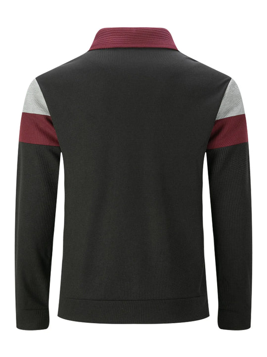 EB | Herren Cardigan mit Waffelmuster