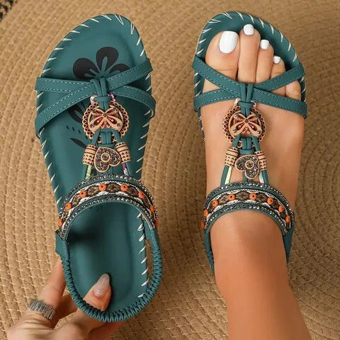EB | Boho Flache Sandalen