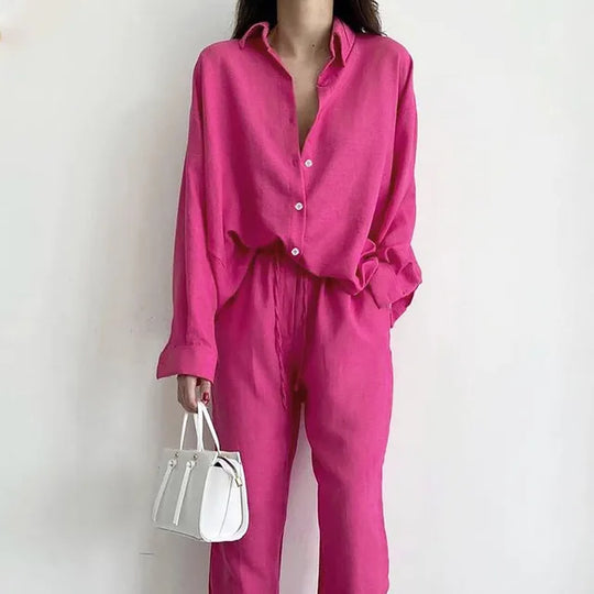EB - Stylisches Top und Hosen Set für Frauen