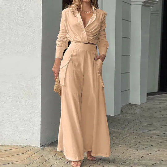 EB - Stylisches Top und Hosen Set für Frauen