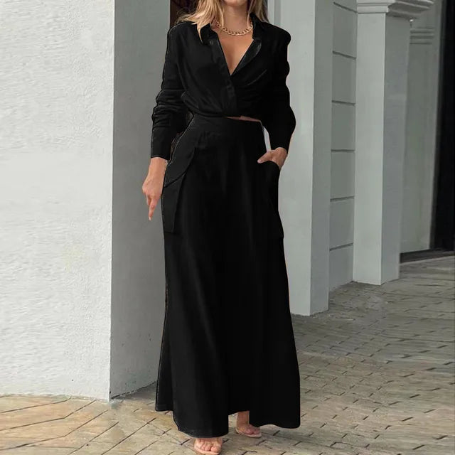 EB - Stylisches Top und Hosen Set für Frauen