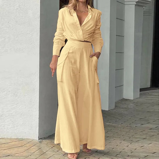 EB - Stylisches Top und Hosen Set für Frauen