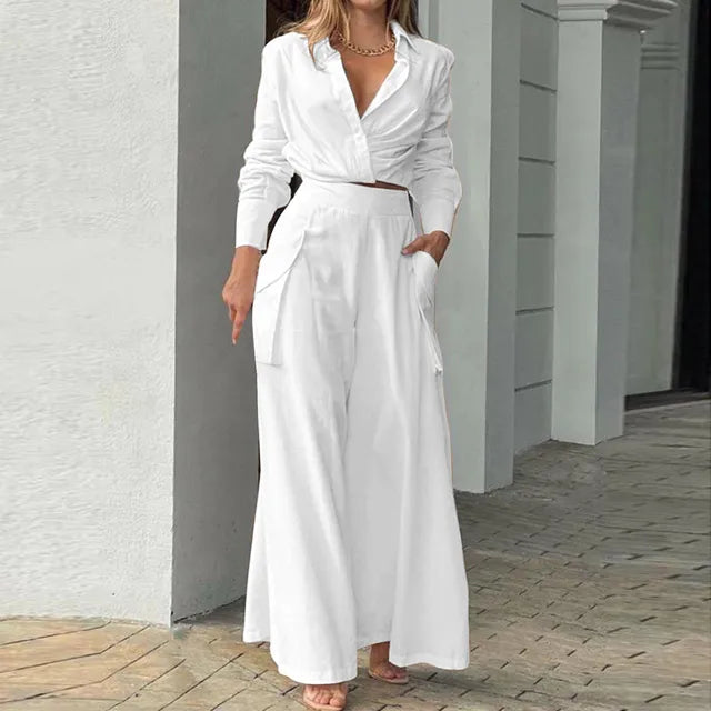 EB - Stylisches Top und Hosen Set für Frauen
