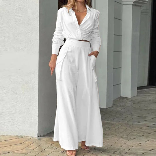 EB - Stylisches Top und Hosen Set für Frauen