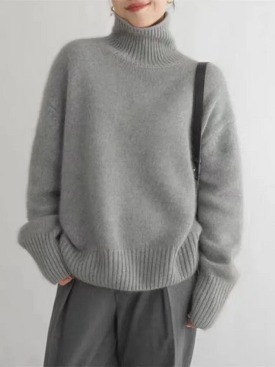 EB | Pullover - Gemütlicher Rollkragenstrickpullover