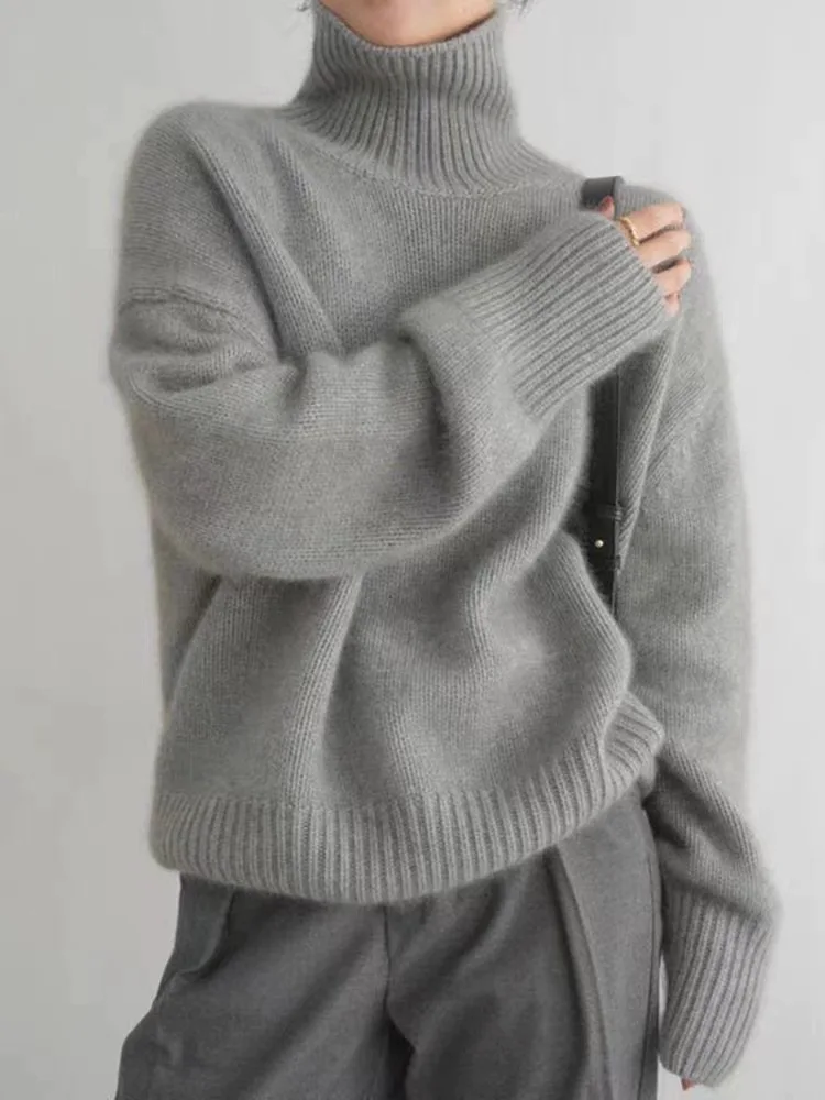 EB | Pullover - Gemütlicher Rollkragenstrickpullover