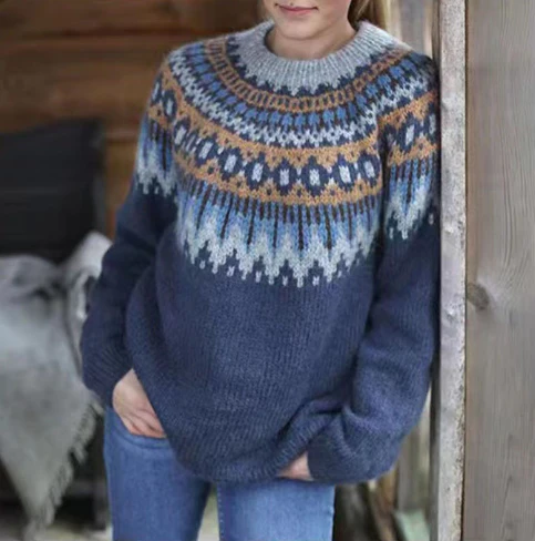 EB | Pullover - Gemütlicher nordischer Strickpullover