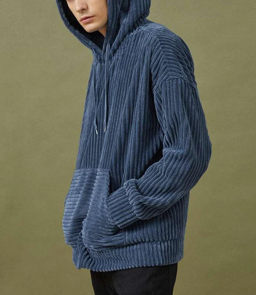 EB | Hoodie - Unisex Herbst Kord Sweatshirt