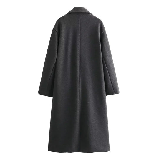 EB | Lange Jacke für Damen Elegantes Design Warme Winterjacke