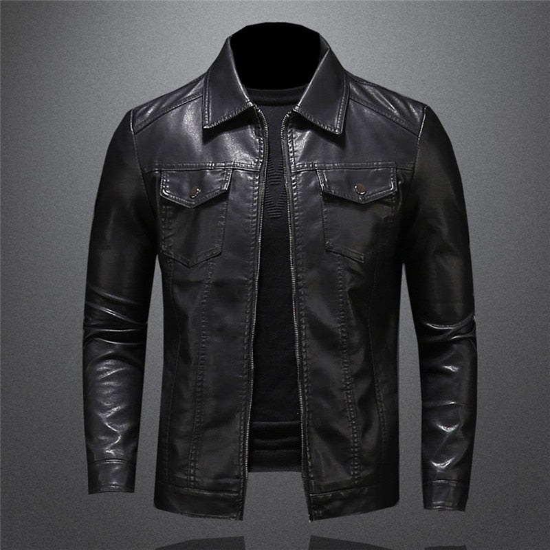 EB | Klassische Lederjacke für Herren