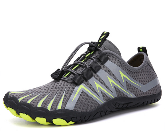 Orthopädisch Schwarzer Kontrast Trail Sneakers EB