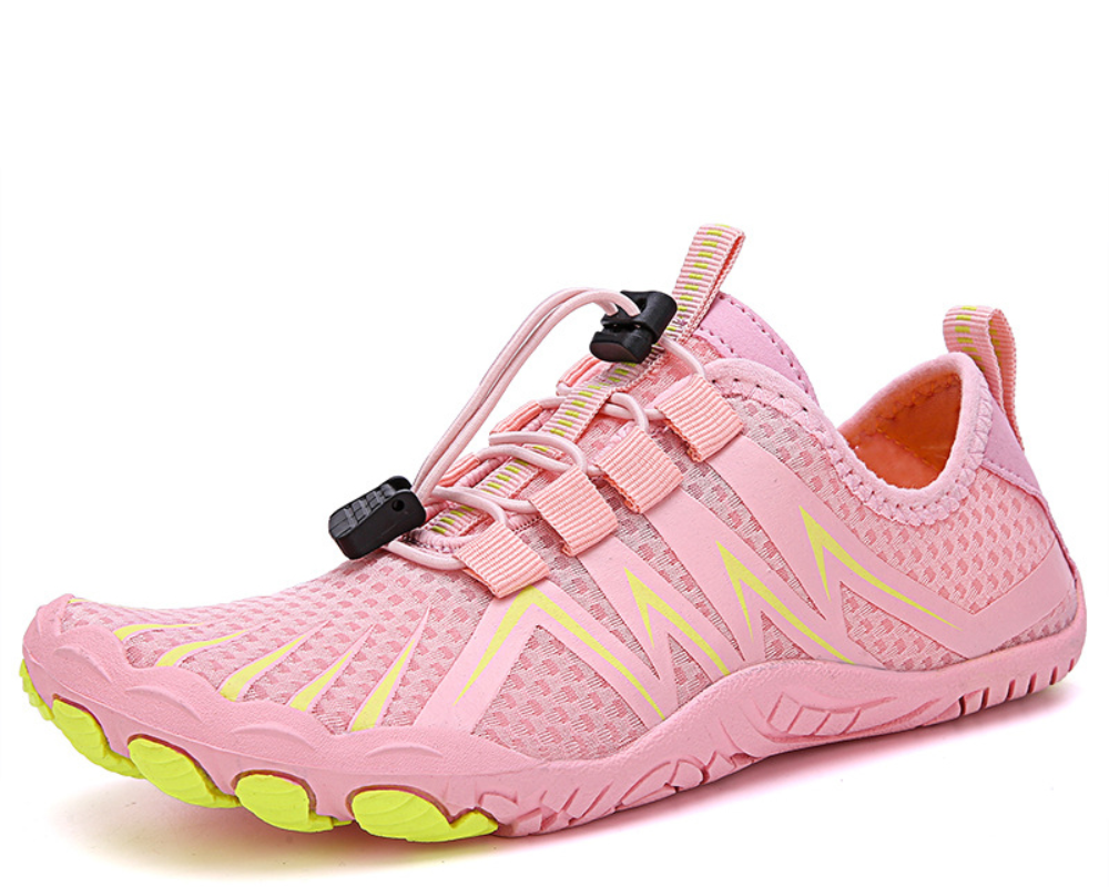 Orthopädisch Schwarzer Kontrast Trail Sneakers EB